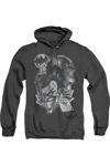 Gildan Batman Archenemies Adult Heather Hoodie / Hooded Sweatshirt In Black