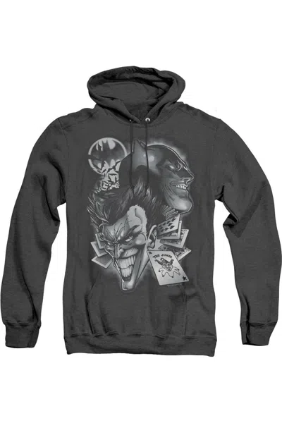 Gildan Batman Archenemies Adult Heather Hoodie / Hooded Sweatshirt In Black
