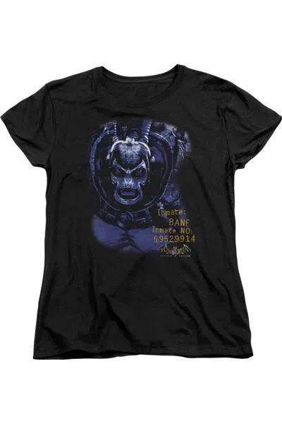 Gildan Batman Arkham Asylum Arkham Bane Short Sleeve Womens Tee / T-shirt In Black