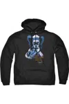 Gildan Batman Arkham Asylum Arkham Harley Quinn Adult Pull Over Hoodie / Hooded Sweatshirt In Black