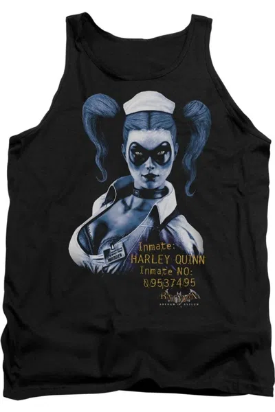 Gildan Batman Arkham Asylum Arkham Harley Quinn Adult Tank Top In Black