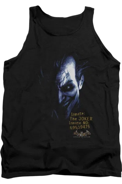 Gildan Batman Arkham Asylum Arkham Joker Adult Tank Top In Black