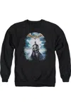 Gildan Batman Arkham Asylum Game Cover Adult Crewneck Sweatshirt In Black