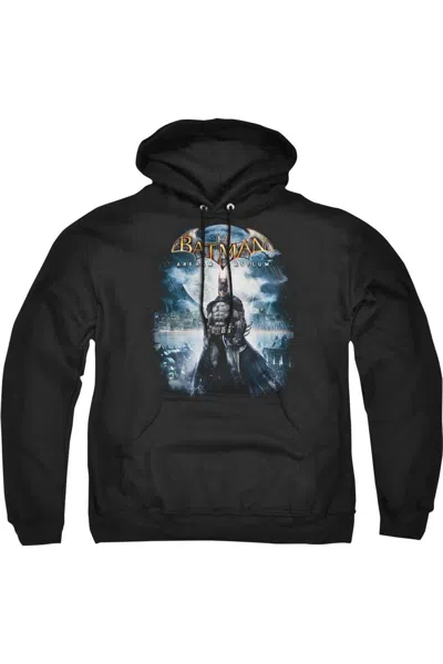 Gildan Batman Arkham Asylum Game Cover Adult Pull Over Hoodie / Hooded Sweatshirt In Black