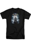 Gildan Batman Arkham Asylum Game Cover Short Sleeve Adult Tall Tee / T-shirt In Black