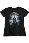 Gildan Batman Arkham Asylum Game Cover Short Sleeve Womens Tee / T-shirt In Black