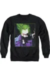 Gildan Batman Arkham Asylum Joker Adult Crewneck Sweatshirt In Black