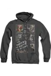 Gildan Batman Arkham Asylum Running The Asylum Adult Heather Hoodie / Hooded Sweatshirt In Black