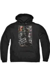 Gildan Batman Arkham Asylum Running The Asylum Adult Pull Over Hoodie / Hooded Sweatshirt In Black