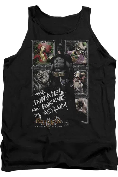 Gildan Batman Arkham Asylum Running The Asylum Adult Tank Top In Black