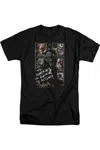 Gildan Batman Arkham Asylum Running The Asylum Short Sleeve Adult V Neck Tee / T-shirt In Black