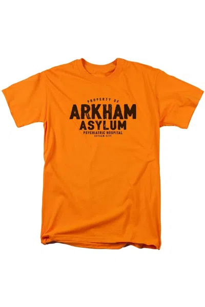 Gildan Batman Arkham Asylum Short Sleeve Adult Tee / T-shirt In Orange