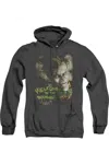 Gildan Batman Arkham Asylum Welcome To The Madhouse Adult Pull Over Hoodie / Hooded Sweatshirt In Black