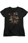 Gildan Batman Arkham City About To Begin Short Sleeve Womens Tee / T-shirt In Black