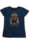 Gildan Batman Arkham City Arkham Robin Short Sleeve Womens Tee / T-shirt In Blue