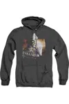 Gildan Batman Arkham City Certified Insane Adult Heather Hoodie / Hooded Sweatshirt In Black