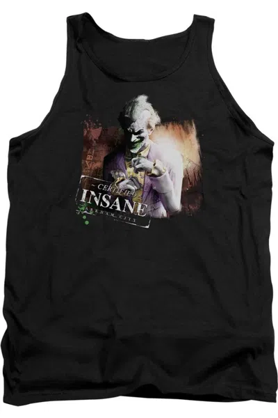 Gildan Batman Arkham City Certified Insane Adult Tank Top In Black