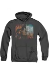 Gildan Batman Arkham City City Knockout Adult Heather Hoodie / Hooded Sweatshirt In Black