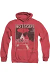 Gildan Batman Arkham City No Escape Adult Heather Hoodie / Hooded Sweatshirt In Red