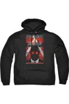 Gildan Batman Arkham City Obey Order Poster Adult Pull Over Hoodie / Hooded Sweatshirt In Black