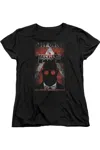 Gildan Batman Arkham City Obey Order Poster Short Sleeve Womens Tee / T-shirt In Black