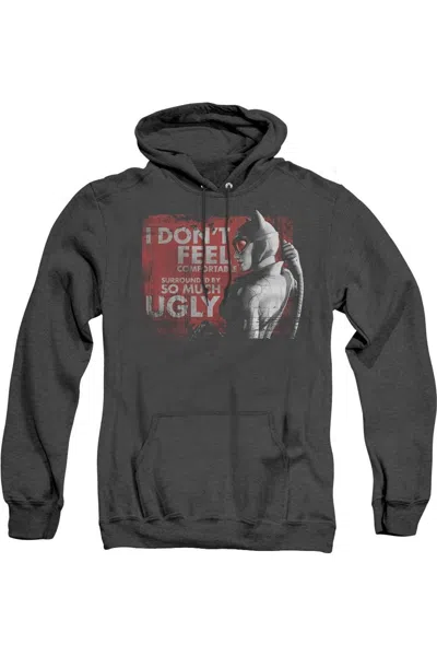 Gildan Batman Arkham City So Much Ugly Adult Heather Hoodie / Hooded Sweatshirt In Black