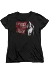 Gildan Batman Arkham City So Much Ugly Short Sleeve Womens Tee / T-shirt In Black