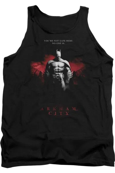 Gildan Batman Arkham City Standing Strong Adult Tank Top In Black