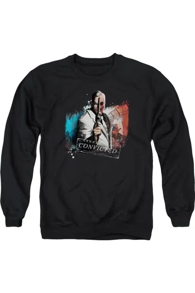 Gildan Batman Arkham City Two Face Adult Crewneck Sweatshirt In Black
