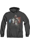 Gildan Batman Arkham City Two Face Adult Heather Hoodie / Hooded Sweatshirt In Black