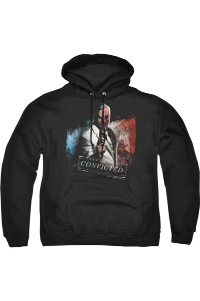 Gildan Batman Arkham City Two Face Adult Pull Over Hoodie / Hooded Sweatshirt In Black