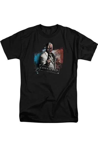 Gildan Batman Arkham City Two Face Short Sleeve Adult Tall Tee / T-shirt In Black