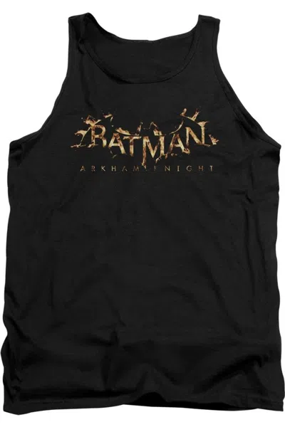 Gildan Batman Arkham Knight Ak Flame Logo Adult Tank Top In Black