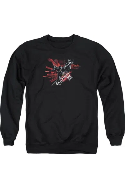 Gildan Batman Arkham Knight Ak Tech Adult Crewneck Sweatshirt In Black