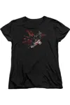 Gildan Batman Arkham Knight Ak Tech Short Sleeve Womens Tee / T-shirt In Black