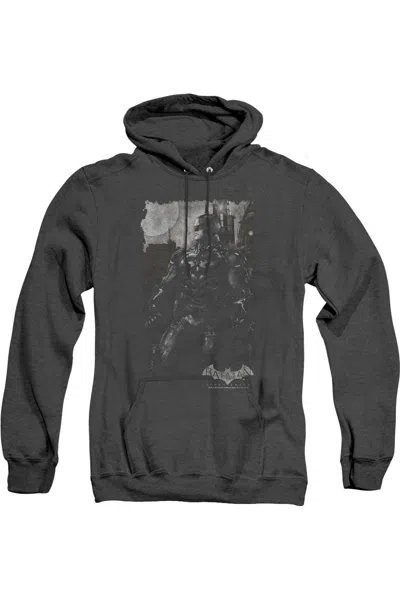 Gildan Batman Arkham Knight Bat Brood Adult Heather Hoodie / Hooded Sweatshirt In Black