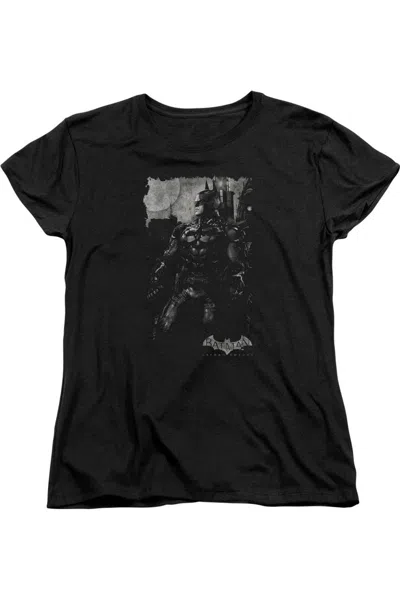 Gildan Batman Arkham Knight Bat Brood Short Sleeve Womens Tee / T-shirt In Black
