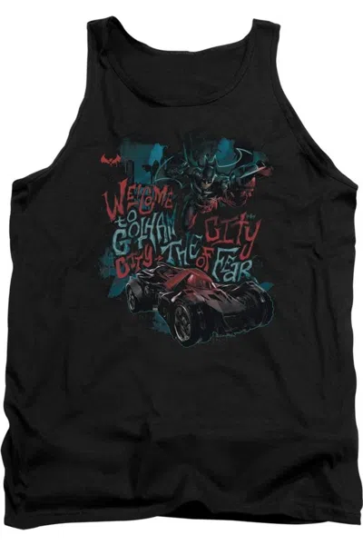 Gildan Batman Arkham Knight City Of Fear Adult Tank Top In Black