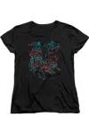 Gildan Batman Arkham Knight City Of Fear Short Sleeve Womens Tee / T-shirt In Black