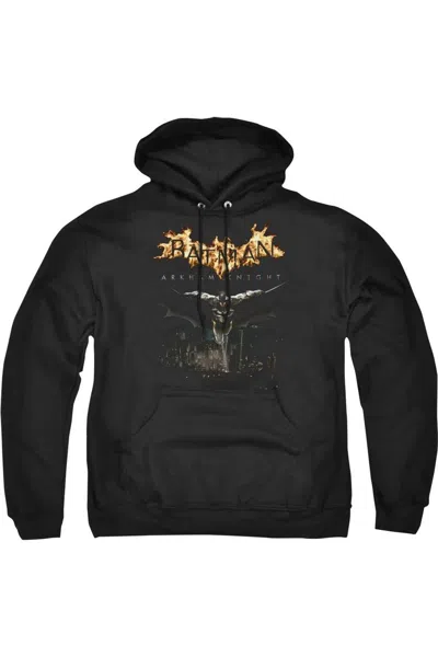 Gildan Batman Arkham Knight City Watch Adult Pull Over Hoodie / Hooded Sweatshirt In Black