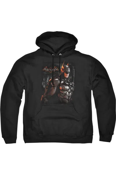Gildan Batman Arkham Knight Dark Knight Adult Pull Over Hoodie / Hooded Sweatshirt In Black