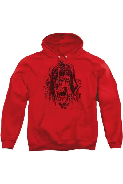 Gildan Batman Arkham Knight Diamond Adult Pull Over Hoodie / Hooded Sweatshirt In Red