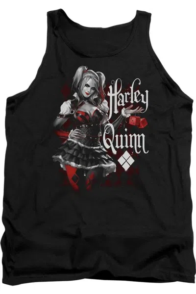 Gildan Batman Arkham Knight Dice Adult Tank Top In Black