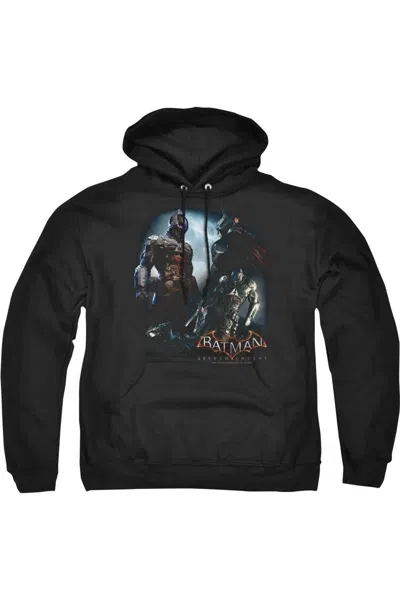 Gildan Batman Arkham Knight Face Off Adult Pull Over Hoodie / Hooded Sweatshirt In Black
