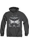 Gildan Batman Arkham Knight Forward Force Adult Heather Hoodie / Hooded Sweatshirt In Black