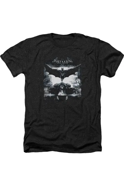 Gildan Batman Arkham Knight Forward Force Adult Heather Tee / T-shirt In Black
