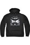 Gildan Batman Arkham Knight Forward Force Adult Pull Over Hoodie / Hooded Sweatshirt In Black