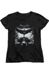 Gildan Batman Arkham Knight Forward Force Short Sleeve Womens Tee / T-shirt In Black
