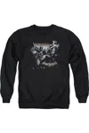 Gildan Batman Arkham Knight Grapple Adult Crewneck Sweatshirt In Black