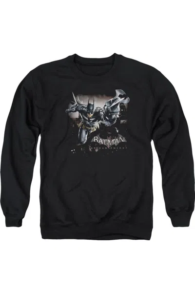 Gildan Batman Arkham Knight Grapple Adult Crewneck Sweatshirt In Black